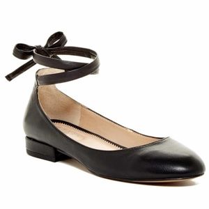 Franco Sarto Blake Leather Lace-Up Ballet Flat 6.5